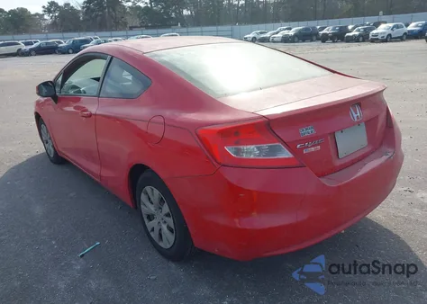 2012 Honda Civic Lx z USA, uszkodzony, nr VIN 2HGFG3B55CH557892